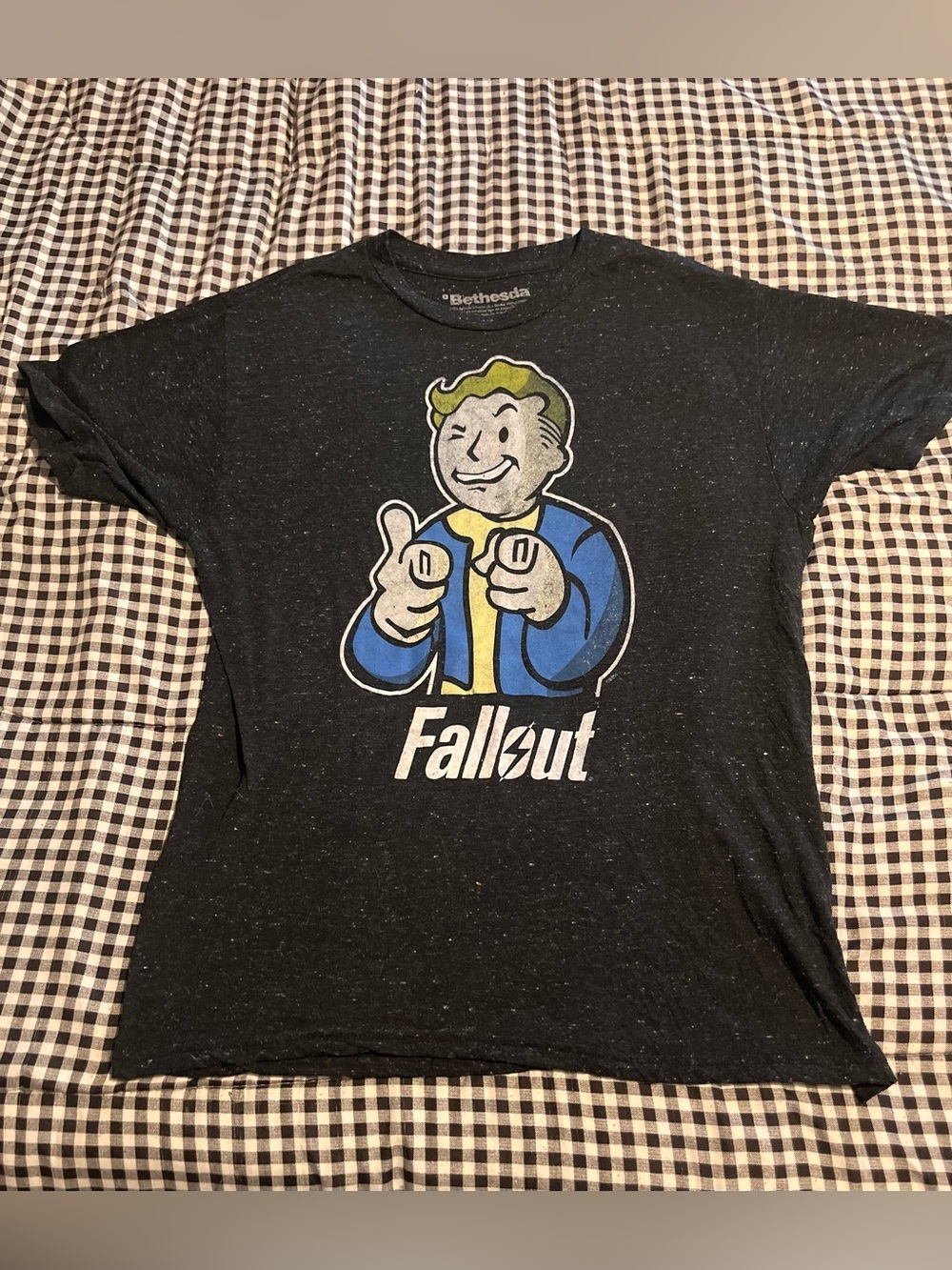 Bethesda Fallout Vault Boy Graphic Tee - Black